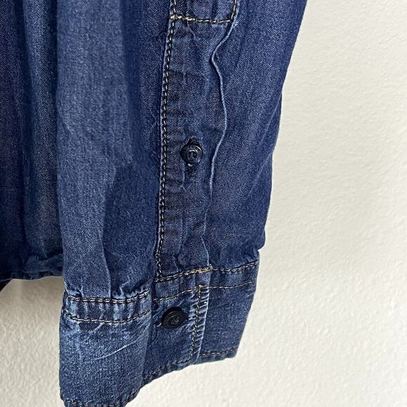 SISLEY  LONG SLEEVE  MEN'S DENIM SHIRT SIZE XXL‎ - Picture 3 of 8